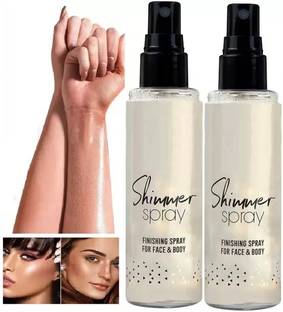 EVERERIN Body Shimmer Spray for Face & Body Shine Glitter Liquid Highlighter