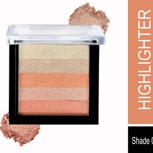 BLUST&FAMME Beauty Brick Highlighter | Highly-Pigmented Powder Highlighter 1packk Highlighter