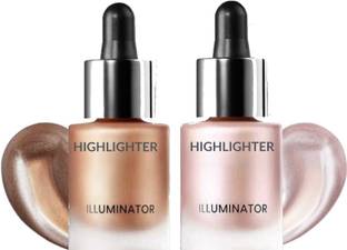 LOVE HUDA Professional Illuminators 2 Shades Shimmer Liquid Highlighter For Makeup Highlighter