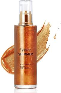 DARVING Shimmer Body Glitter Oil Face Body Glow Liquid Highlighter Makeup Moisturizing Highlighter