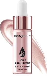 RONZILLE Drop & Glow Liquid Highlighter For Face Makeup Illuminating With Dewy Finish Highlighter