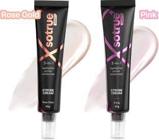 Sotrue Strobe Cream Combo-30g each| Instant Illumination|Primer+Moisturizer+ Highlighter