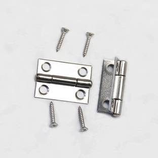 MEDBUDDY Silver Butt Hinges Small Mini Door Hinges Size 1-inch Approx Butt/Mortise Hinge