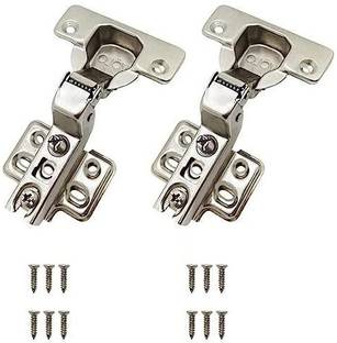 Volo Euro Style Steel Auto Concealed Cabinet Hinge(Pack of 5 Sets), 15* Crank- Inset Concealed Hinge