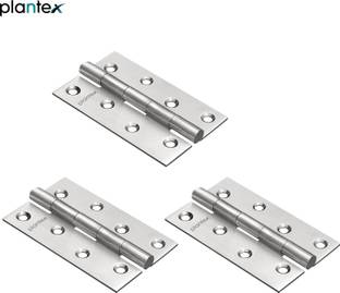 Plantex Stainless Steel Door Hinges 4 inch x 14 Gauge/2 mm Thickness for Door Butt/Mortise Hinge