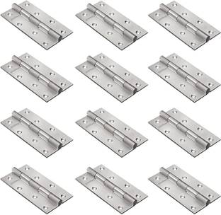 Plantex Heavy Duty Stainless Steel Door Hinges 5 inchx12 Gauge/2.5mm Thickness for Door Butt/Mortise Hinge