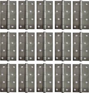 Circle Door Butt Hinges 5 inch x 14 Gauge|2 mm Thickness |S.S MAT Finish| PACK OF 15| Butt/Mortise Hinge