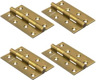 Plantex Heavy Duty Stainless Steel Door Hinges 4 inchx14 Gauge/2 mm Thickness for Door Butt/Mortise Hinge