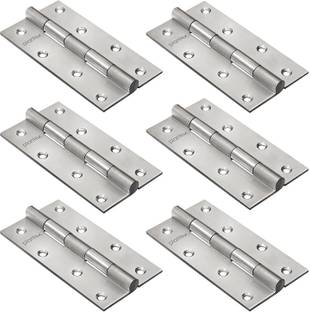 Plantex Heavy Duty Stainless Steel Door Hinges 5 inchx12 Gauge/2.5mm Thickness for Door Butt/Mortise Hinge