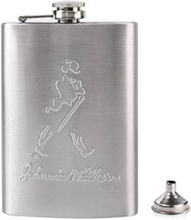 BLASTOISE Leak Proof Silver Stainless Steel Hip Flask for Alcoholic Drink Storage Model STAINLESS STEEL Hip Flask