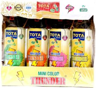TOTA Mini Thunder Colour Cloud Spray for Holi- Holi Gadget-150 ml Each Holi Color Powder Pack of 4