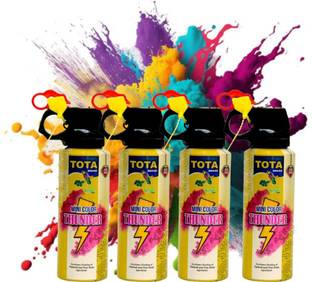 DecorHouse Premium Tota Thunder Blaster Holi Gulal Spray Holi Color Holi Color Powder Pack of 4