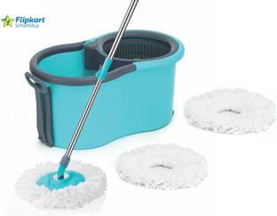 Flipkart SmartBuy HOME CLEANING MOP SET WITH 3 MICROFIBER REFILLS PLASTIC SPRINKLER GREEN COLOR Mop Set