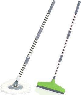 V-MOP Premium Classic Floor Wiper + Mop Stick - Easy to Use for Homes and Office-10 String Mop