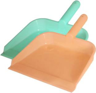 DIAMOND STEEL Plastic Cleaning Dustpan| Dust Pan| Supdi for Home Cleaning Floor Pack of 2 Plastic Dustpan