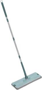V2H Flat Mop Spare Head and Handle with Microfiber Refill For Small Mop(32 CMX12 CM) Cleaning Cloth, Mop Refill