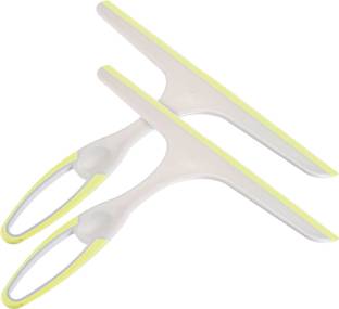 कुबेर इंडस्ट्रीज़ Kitchen Wiper|Plastic Kitchen Table Platform Wiper ,Pack of 2 (Yellow) किचन वाइपर