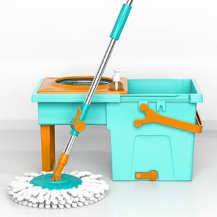 UPC Transformer 360 Degree Spin Mop with Space Saving & Easy to Carry Design मॉप सेट