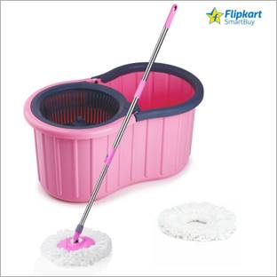 Flipkart SmartBuy NEW BUCKET SPIN MOP AMAZING DESIGN IN PLASTIC AND 2 MICROFIBER REFILL SET Mop Set