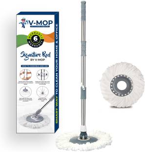 V-MOP Premium Adjustable Mop Stick for Floor- Easy to fit for All Bucket Mops String Mop