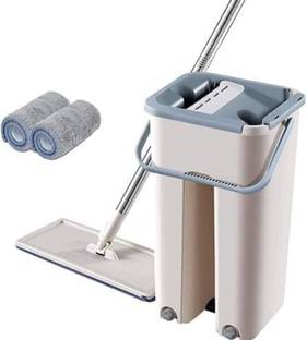 Svr Floor Mop with Bucket 360 Flexible Mop Head Flat Squeeze Cleaning Supplies Mop Set