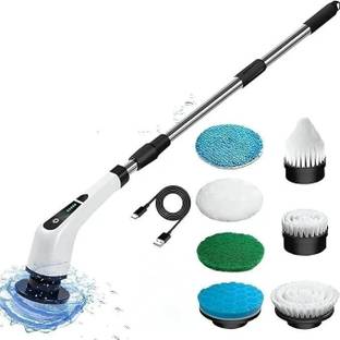 SHOPOGENIX 9-in-1 Cordless Electric Spin Mop Floor Cleaning Machine Cleaning Brush