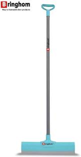 Bringhom Squeegee Wiper with Sharp Blade Long Handle for Home Bathroom Floor Cleaning 1U Floor Wiper