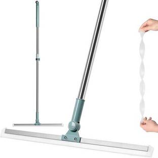 JUXEY Silicon Floor Wiper Long Handle 180 Degree Rotating Wiper Floor Wiper