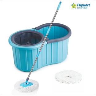 Flipkart SmartBuy NEW BUCKET SPIN MOP AMAZING DESIGN IN PLASTIC AND 2 MICROFIBER REFILL SET Mop Set
