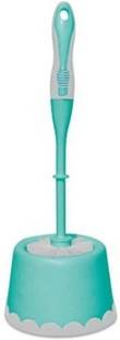 Spotzero TOILET BRUSH WITH CADDY-ROUND Aqual Green with Holder
