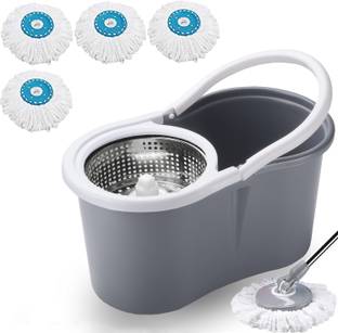 THUNDER FIT START FRESH Blue Mop Stick Rod Set - Mop Rod Easy to fit for All Bucket Mops -01 String Mop