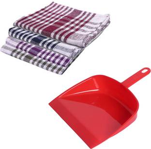 Sharum Crafts Kitchen Cleaning Cloth & Dust Pan Cleaning Cloth