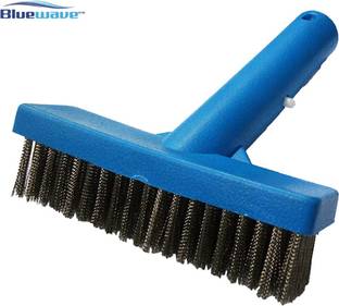 Blue Wave 5 Inch Algae Brush With Stainless Steel Bristles For Swimming Pool Plastic Wet and Dry Brush