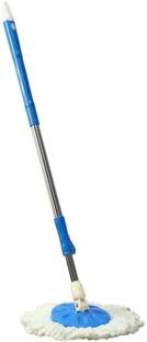 TUNGARIYA Bucket Mop Rod Stick with Plate and 1 Microfiber Wet & Dry Mop