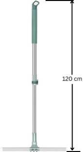 Paper Wings Silicon Floor Wiper Long Handle 180 Degree Rotating Squeegee Broom Floor Wiper Wipes