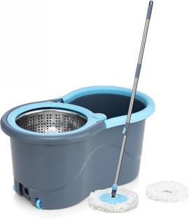 ELINOR MOP SET FLOOR CLEANING COMES WITH 2 MICROFIBER REFILL AND MOP STICK AND 2 REFILL Mop Set