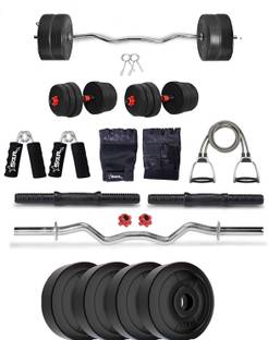 STARX 10 kg PVC With 3ft Rod And Accessories Home Gym Combo