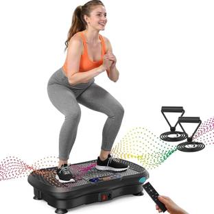 FitXcel 180 kg Vibration Plate Exercise Machine Sport Gym for Weight Loss with Bluetooth Music Home Gym Combo