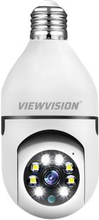 Viewvision AT-STB 3MP Full HD (1296p) Smart Bulb (360°) PTZ Night Vision 2-Way-Talk Wi-Fi Security Camera
