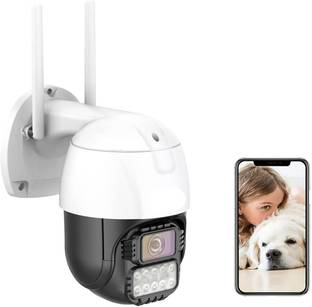 PANORAMIC Outdoor PTZ Camera CCTV Color Night Vision|Ai Auto Tracking| IP66 Weatherproof Security Camera