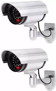 nunki trend 2PCS duplicate Dummy Security CCTV Camera, Indication, Waterproof multicolor Security Camera