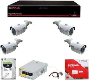 CP PLUS Full HD 4Ch DVR + 4 C Plus Security Camera