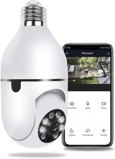 OneXsale 2MP Wifi Bulb CCTV Camera Live View Motion Alert Night Vision SD Card Support Security Camera
