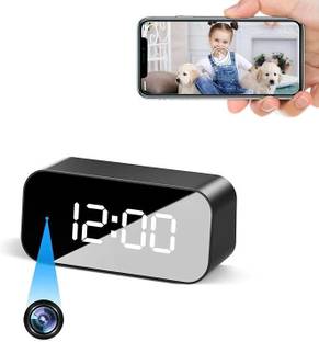 Safetynet WiFi Table Clock Security Camera Audio and Video Recording Motion Detection Security Camera