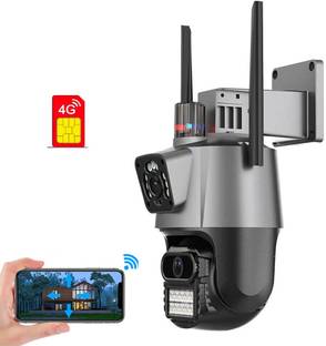 AVOIHS SIM Camera 360° Live View Motion Alert Night Vision SD Card Support 2-way Audio Security Camera