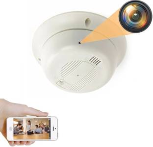 SPYTECTIFY WiFi Smoke Detecor Indoor Camera Record Live 24 Hours Audio Video Recorder Security Camera