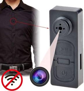 TFG Latest 2022 Hidden Spy Shirt Button Camera 720p Without WIFI Security Camera