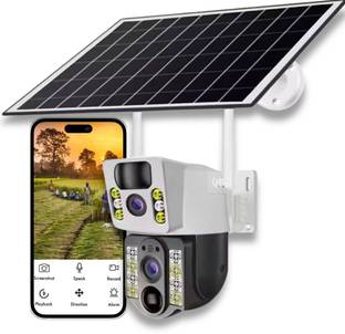 GiftNow Wireless Smart Solar CCTV Camera To-Way Audio Motion Detection SD Card Support Security Camera