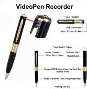 SATTOBISION T2933_PEN CAMERA PRO 1080P SPY VIDEO RECORDER BLACK (PACK OF 1) Spy Camera