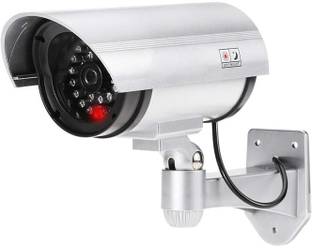 GOINZI Dummy Fake Bullet Camera with Flashing Red LED Light Dummy CCTV Security Camera Security Camera